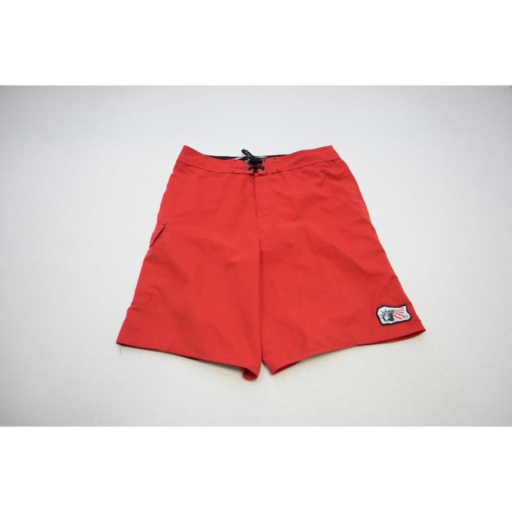 Quiksilver Red Men's Swim Trunks